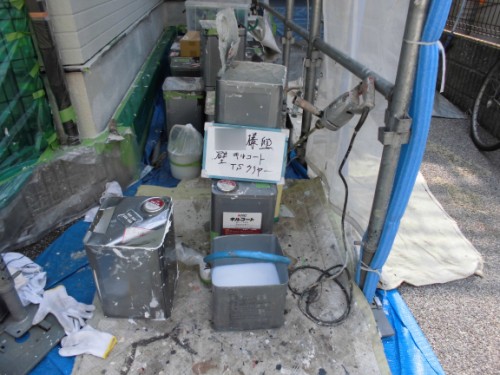 横浜市保土ヶ谷区：外壁上塗り材料