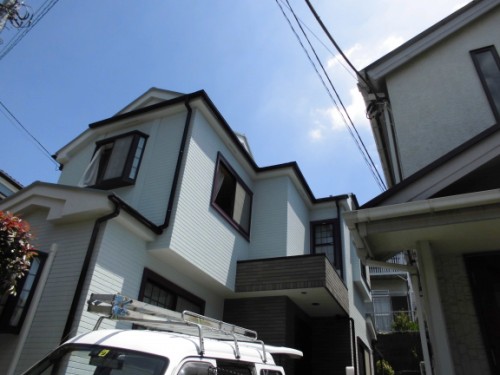横浜市保土ヶ谷区：足場解体後の外観