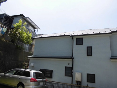 横浜市保土ヶ谷区：足場解体後の外壁・屋根
