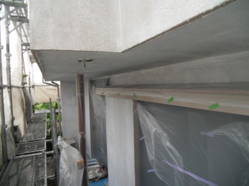 横浜市磯子区：モルタル外壁下塗り3