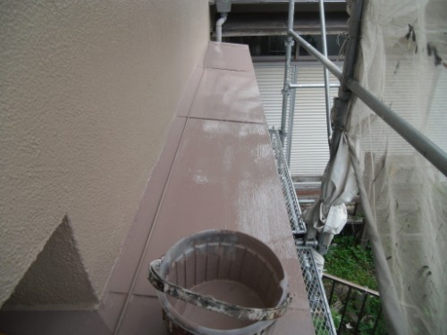 横浜市磯子区：庇上塗り