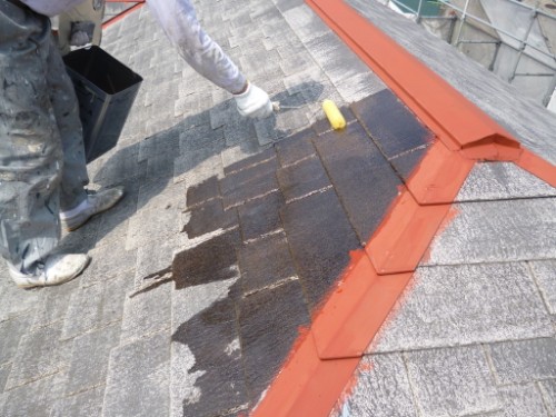 横浜市旭区：屋根下塗り
