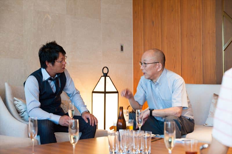 塗装職人のお客様と食事会
