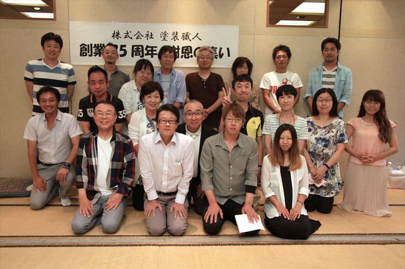 塗装職人のお客様と食事会